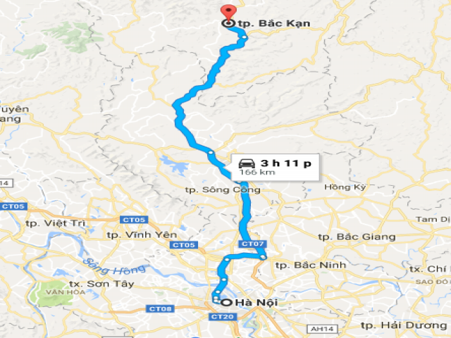 Bảng giá thuê xe taxi sân bay Nội Bài đi Bắc Kạn chỉ từ 299K