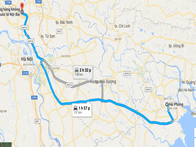 Bảng Giá Thuê Xe Taxi Sân Bay Nội Bài Đi Hải Phòng Chỉ Từ 1000k